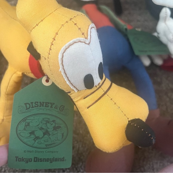 TOKYO DISNEYLAND VINTAGE SET OF PLUSH MICKEY MOUSE MINNIE DONALD DUCK GOOFY PLUT - Picture 12 of 14